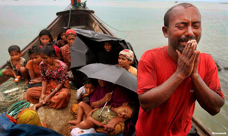 Desperate plea for help from Rohingya refugees stranded at sea for two weeks