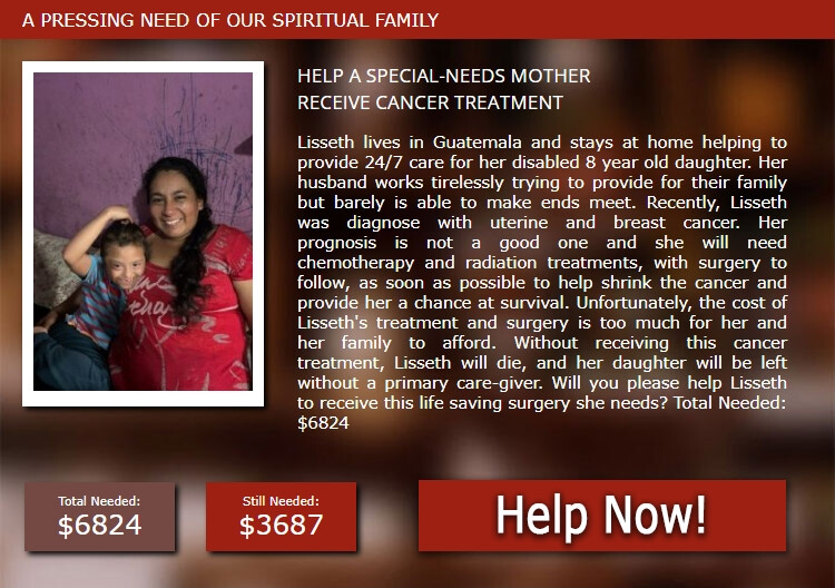 Click Here to Give to the Critical Medical Needs Ministry
