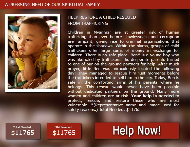 Help more victims of trafficking