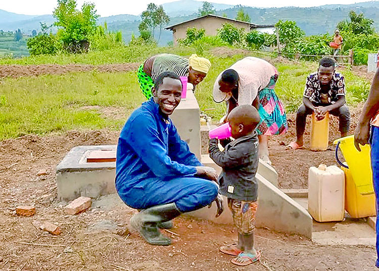Picture of clean water in Rwanda