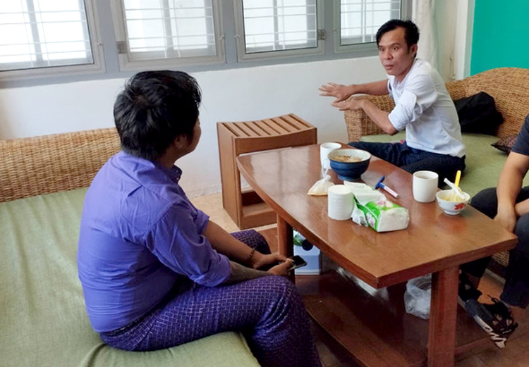 Image of Htet Zaw hearing testimony