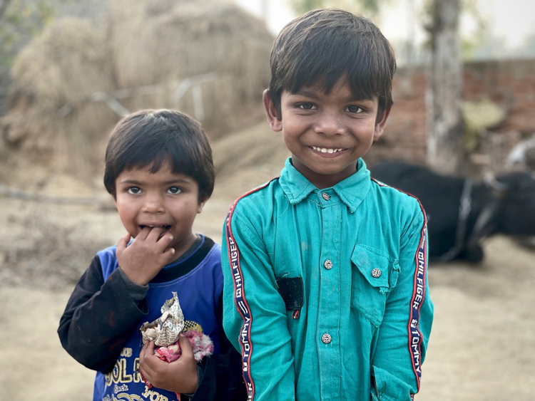 Image of two boys in North India