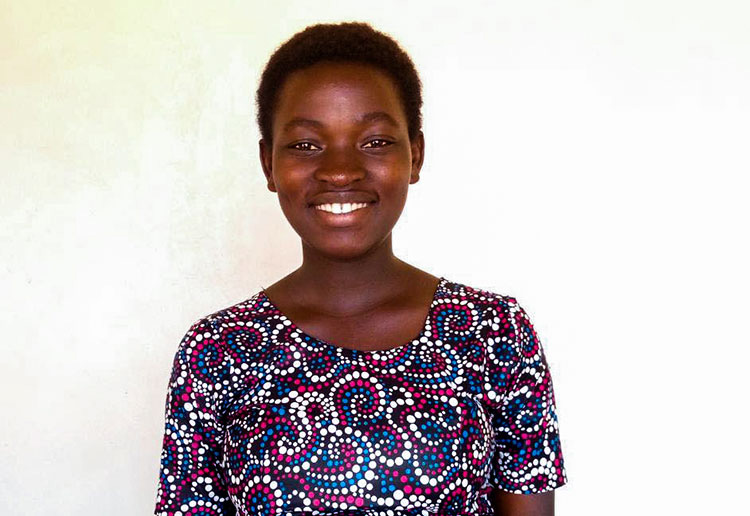Picture of Giselle from Rwanda smiling