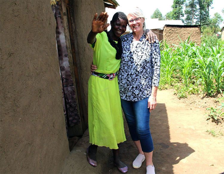Image of Christine, a widow in Kenya